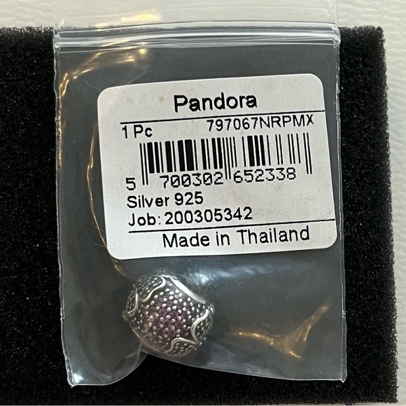 Pandora Glorious Bloom Charm with Purple, Green and Blue Crystal - Picture 2 of 6